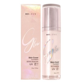 Be Love Glow Skin Cover Foundation No. 21 Vanilla Beige SPF42 50g / Glowing, pore-brightening skin / 비러브 글로우 스킨 커버 파운데이션 21호 바닐라베이지 SPF42 50g 광채 윤광피부 모공