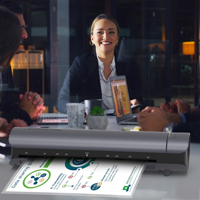Office Presentation Laminator Machine 11x17 with Laminating Sheet A3/A4/A5, 3/5