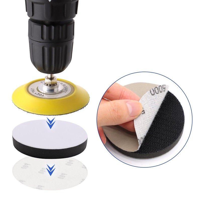 SIJDIEE 6 Pack Interface Pads, 3 Inch Hook and Loop