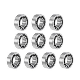 sourcing map MR63K Deep Groove Ball Bearings 3mm Inner Dia 6mm OD 2mm Thickness Open Type Chrome Steel Z2 10pcs