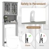 Costway Bathroom Over The Toilet Space Saver 2 Tier Storage