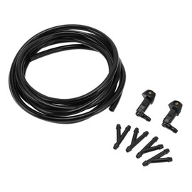 INFINAUTO Windshield Washer Nozzle Kit, Front Windshield Spray Nozzles Wiper Spray Washer Jet No.76810SDAA11 for Honda Civic 2006-2011 Black, 1 Set