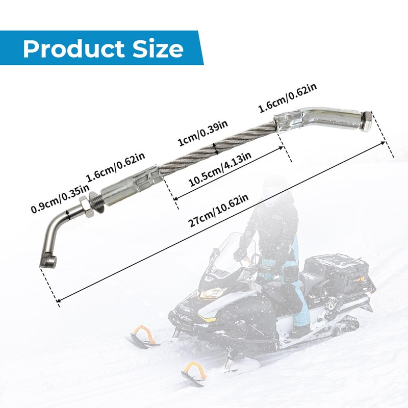 Ccscyua Snowmobile Ice Scratchers Reverse Replacement Kit for Polaris Skidoo