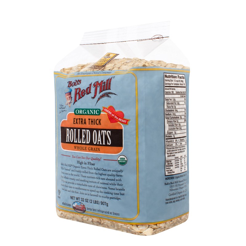Bob's Red Mill - Organic Oats Rolled Thick, 32 Ounces