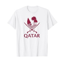 QATAR FLAG QATARI EMBLEM ARMS T-Shirt