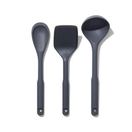 OXO Good Grips 3-Piece Silicone Utensil Set, Gray, One size