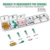 Organizador Medicamento Pastillero Mensual Dia Tarde Noche F