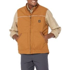 Walls mens Super Duck Lined Vest Work Utility Outerwear, Pecan, Large US