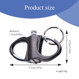 LIUYIDM Key Fob Car Carabiner Metal Alloy Key Rings Hiking Accessories, Suitable for Home Keys, Car Keys, Outdoor Mountaineering, black