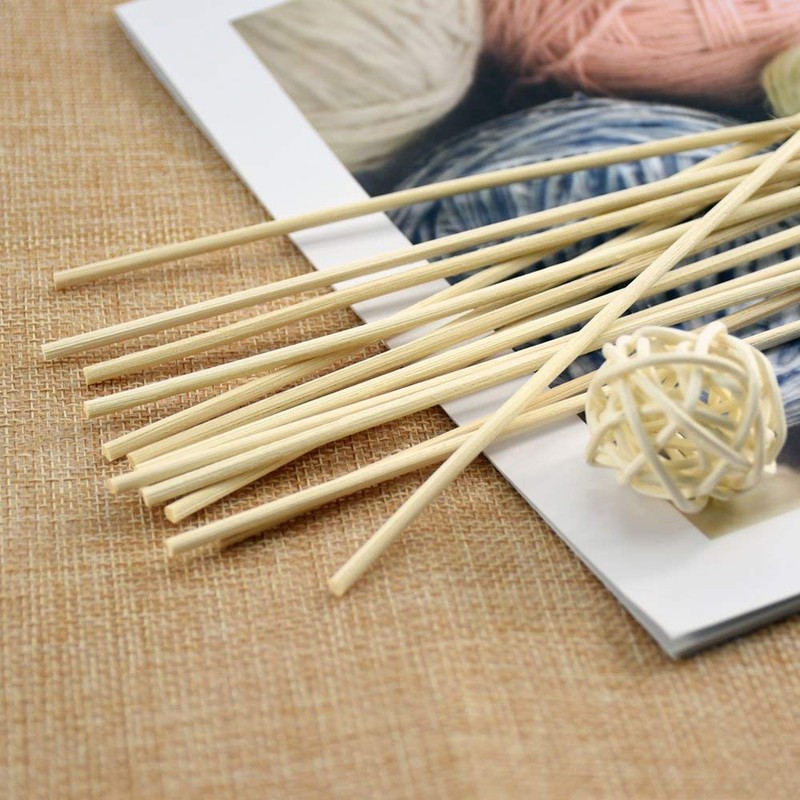 Esnow 120 Stück Natürlicher Fasern Rattanstäbchen Reed Diffusor Stöcke Holz