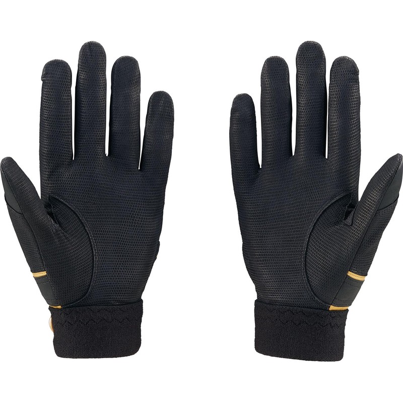 ZETT BG318RA Pro Status Batting Gloves, For Both Hands, Black