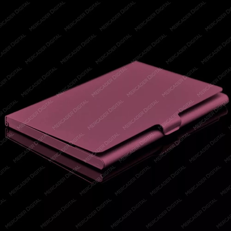 Mercader Digital Paquete De 10 Tarjetero Metálico Aluminio Tarjeta /