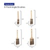 Pro Grade - Paint Brushes - 6 Pack Variety Angle
