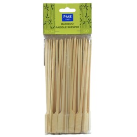 PME LSK184 Bamboo Paddle Skewers 18cm, Pack of 50, Brown