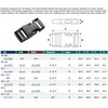 1 Inch Nexus Side Release Plastic Buckles - 1" Black
