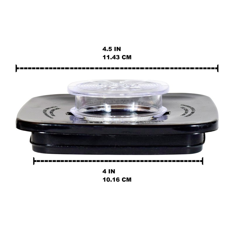 Black Jar Lid and Center Cap for Oster & Osterizer
