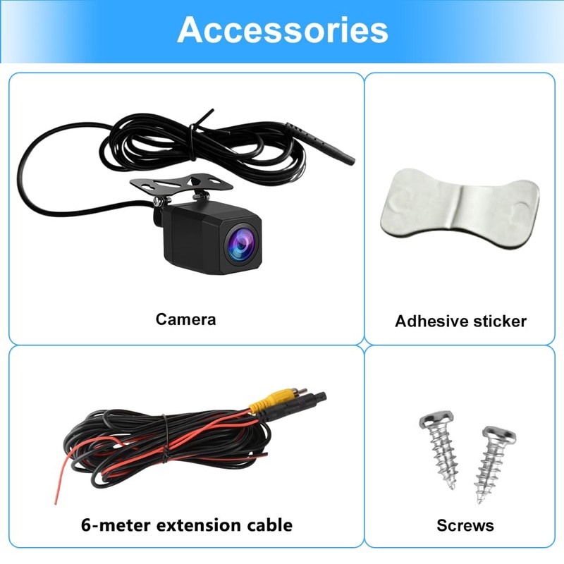Backup Camera for Car Stereo Radio 720P HD Reverse Camera