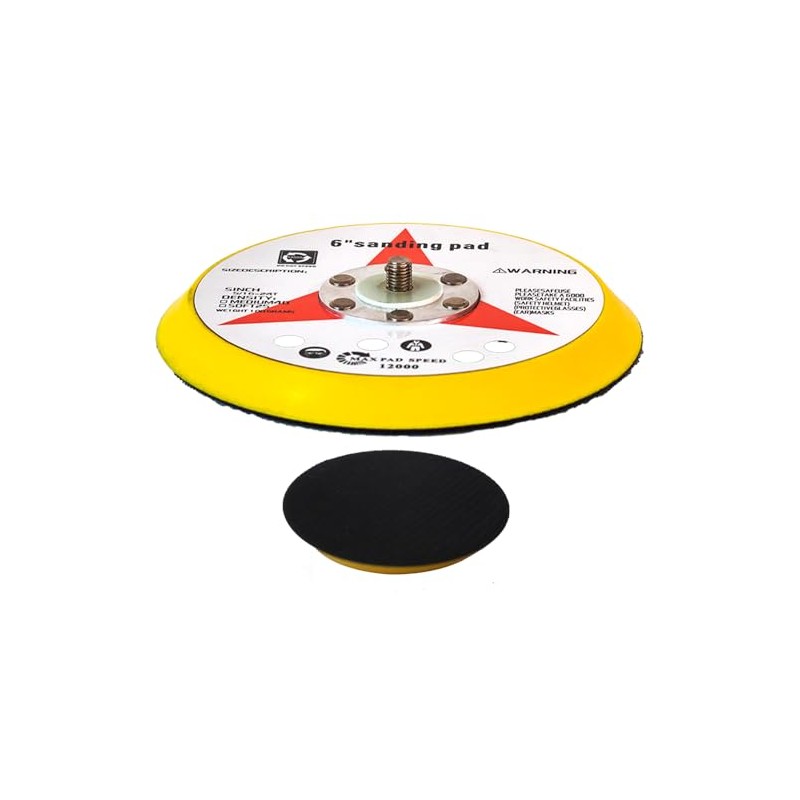 Vossner Backing Pad 5/16-24 with Velcro Polishing Pad for Eccentric