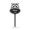 Rocky The Raccoon Seed & Plant Markers – Cute Metal