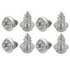 sourcing map 8 Pieces Self-Tapping Flange Head Tapping Screw M8