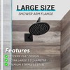 3.5 Inch Large Shower Arm Flange Square Plumbing Cover Plates
