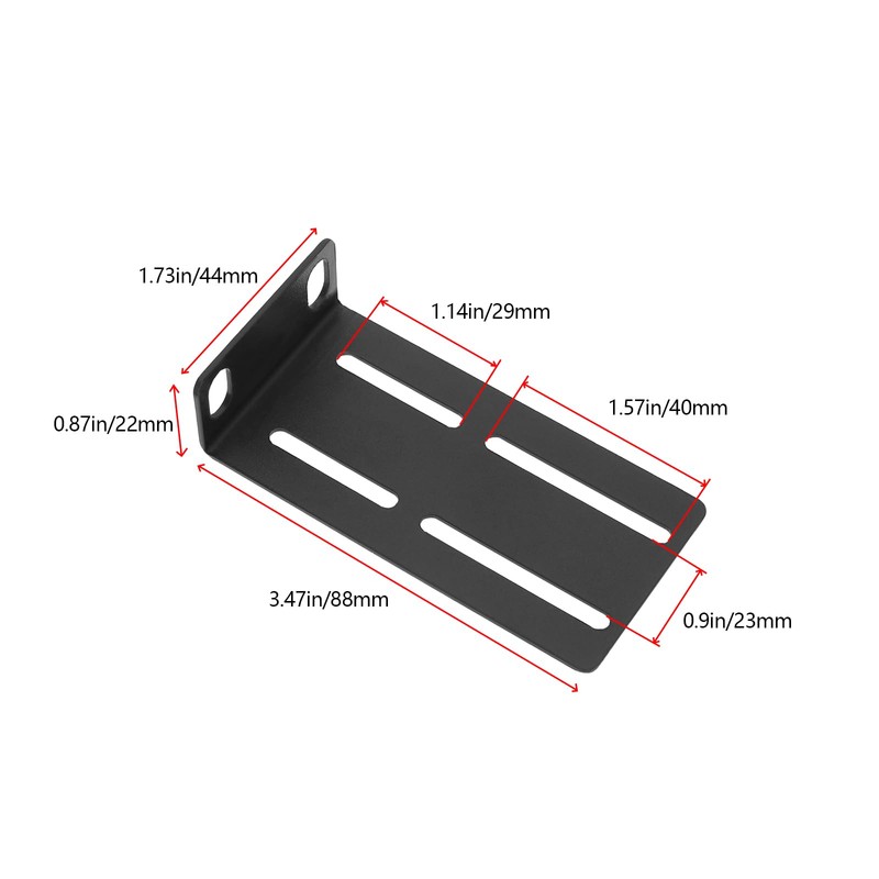 LT Easiyl 2 Pack 88mm Rack Ear Mount Adjustable Hole