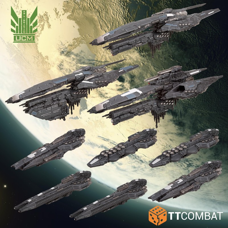 Dropfleet Commander TTCombat UCM Core Ships TTDFX-UCM-020