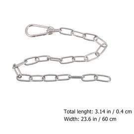 Veemoon 1pc Extension Chain Extension Cable Wrist Trainer Workout Belt Dual Grip Tricep Chain Pulldown Bar Attachment Gym Extension Chain Chain for Exercise Triceps Extensive Chain Fitness