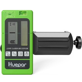 Huepar Laser Receiver LR-5RG for Huepar Laser Level Use for 901CG/902CG, BOX-1G/R