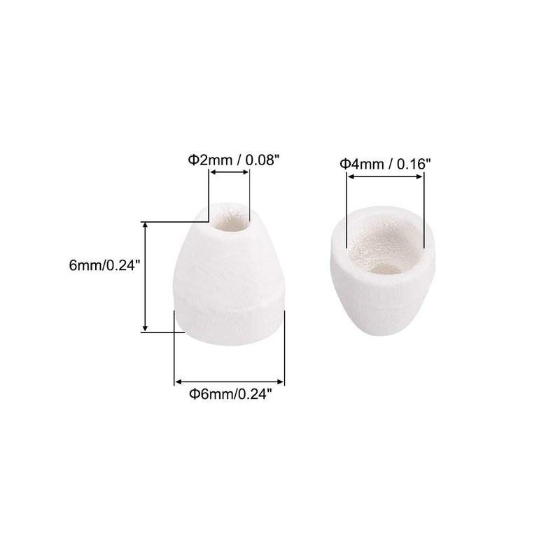 sourcing map Ceramic Conical Insulation Beads for Heat Shrink Tubing