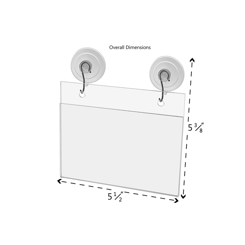 Marketing Holders 5.5"w x 3.5"h Sign Holder Display Advertisement Flyer