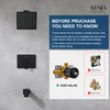 KENES Tub Shower Faucet Set Complete, Matte Black Tub and
