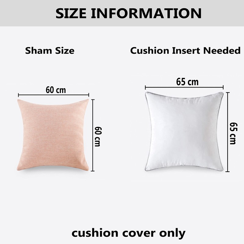 Home Brilliant Large Cushion Covers for Bed, Decorative Cushion Cover