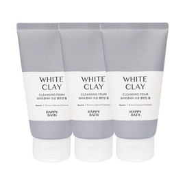 Happy Bath [Happy Bath] Happy Bath White Clay Pore Cleansing Foam 150g x3 / [해피바스]해피바스 화이트클레이 모공 클렌징폼 150g x3