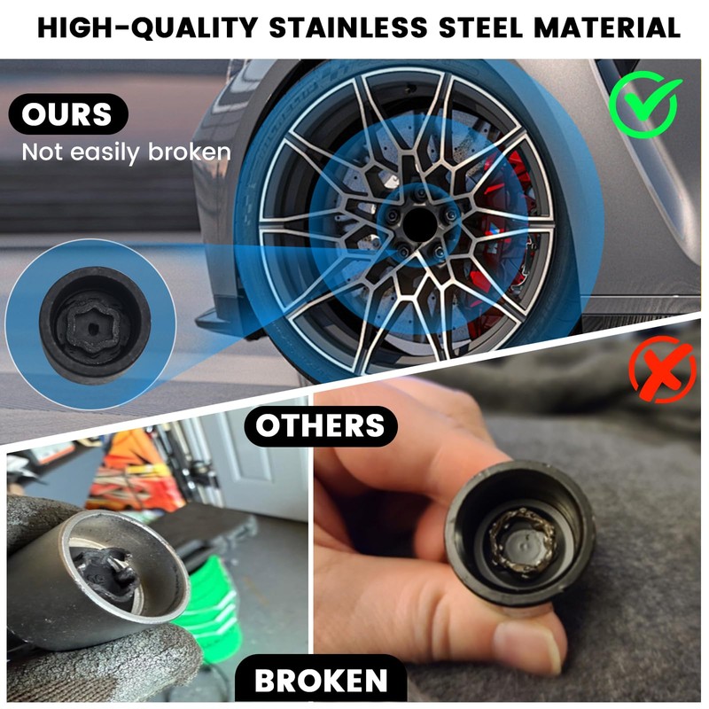 D-Wheel Locking Lug Nut Key Compatible with Toyota Lexus, Tacoma,
