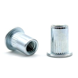 DOJA Industrial M6 Thread Rivets Blind Rivet Nut Pack of 50 Metric Rivet Nuts Galvanised Steel Rivet Nut Thread Blind Rivet Nuts Assortment Retractable Nuts Rivet Set