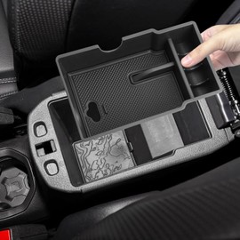 Compatible con Jeep Renegade 2015-2025 y Fiat 500X 2015-2025 Organizador de consola central, reposabrazos de almacenamiento para accesorios Jeep Renegade