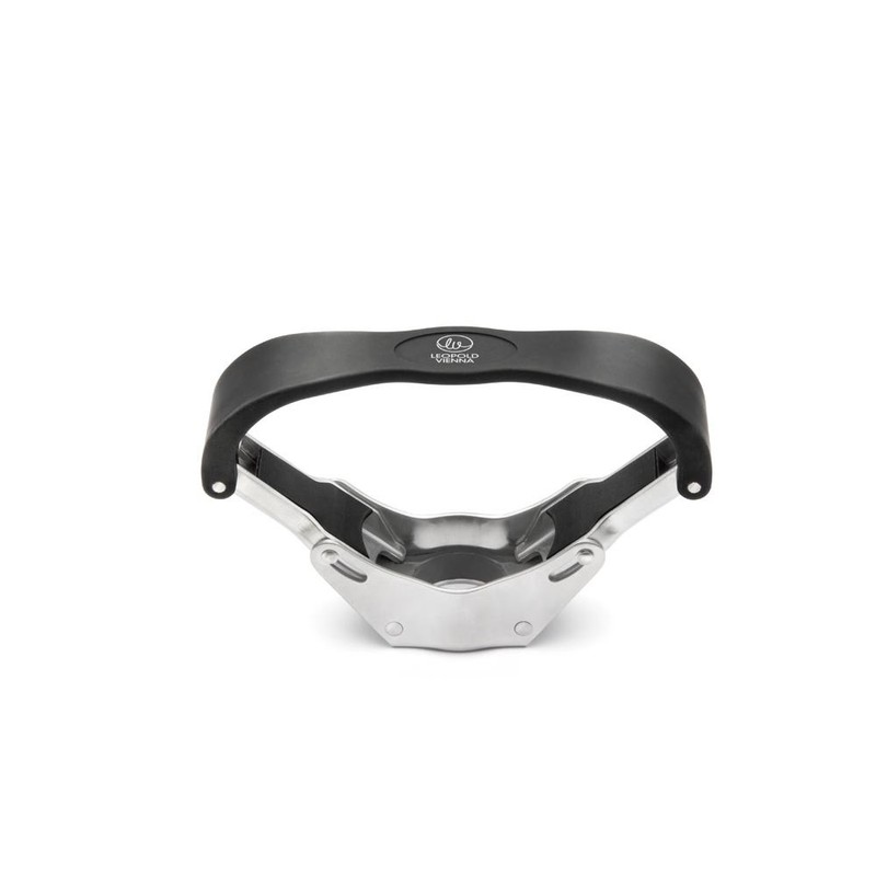 Leopold Vienna Champagne Bottle Opener Pressa, Stainless Steel Black, 3.3