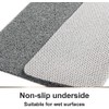 Non-Slip Triangular Shower Mat, 60 x 60 cm, Soft Comfort