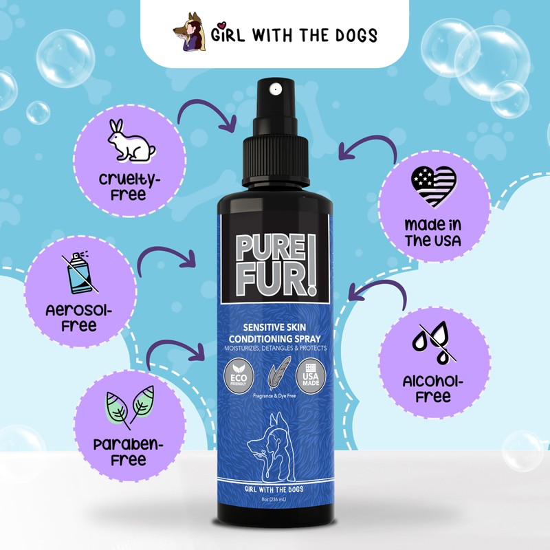 Girl With The Dogs Pure Fur! Sensitive Skin Pet Conditioning