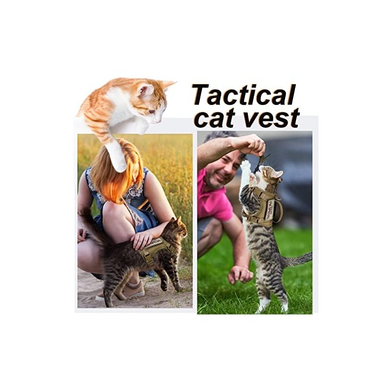 Arnés táctico para gatos para caminar a prueba de escapes,