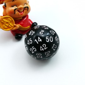 Bescon Complete Polyhedral Dice Set of 12pcs D3-D60，RPG Dice Set Opaque Black D3 D4 D6 D8 D10 D% D12 D20 D24 D30 D50 D60