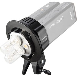 Godox AD-B2 Dual Power Bowens Mount Double Lamp Head Bracket for Godox AD200, AD200 Pro or AD200Pro II Pocket Flash, 2 Strobe Lights Together with 400W Output