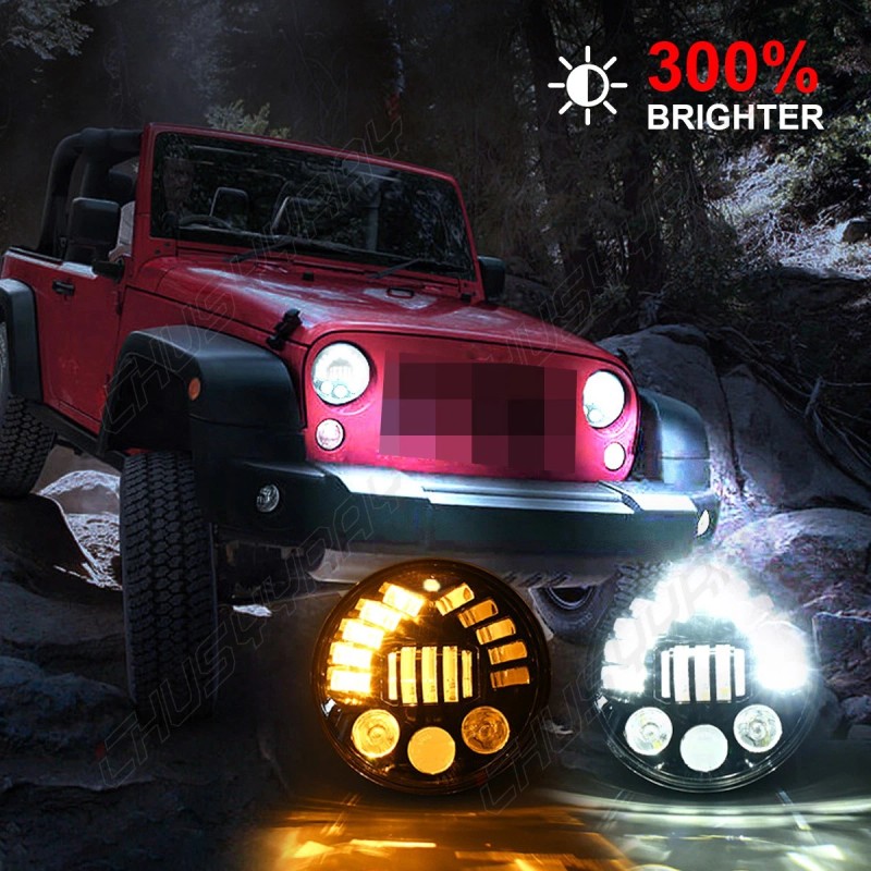 CHUSYYRAY Upgrade DOT Approved LED Headlights Turn for Mack CV713