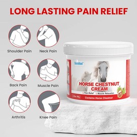 Rapid Release Horse Chestnut Ointment, Herbal Salve for Shoulder Massage Heating Neck Lumbar Back Joints Muscle Arthritis Discomfort Massage Cream