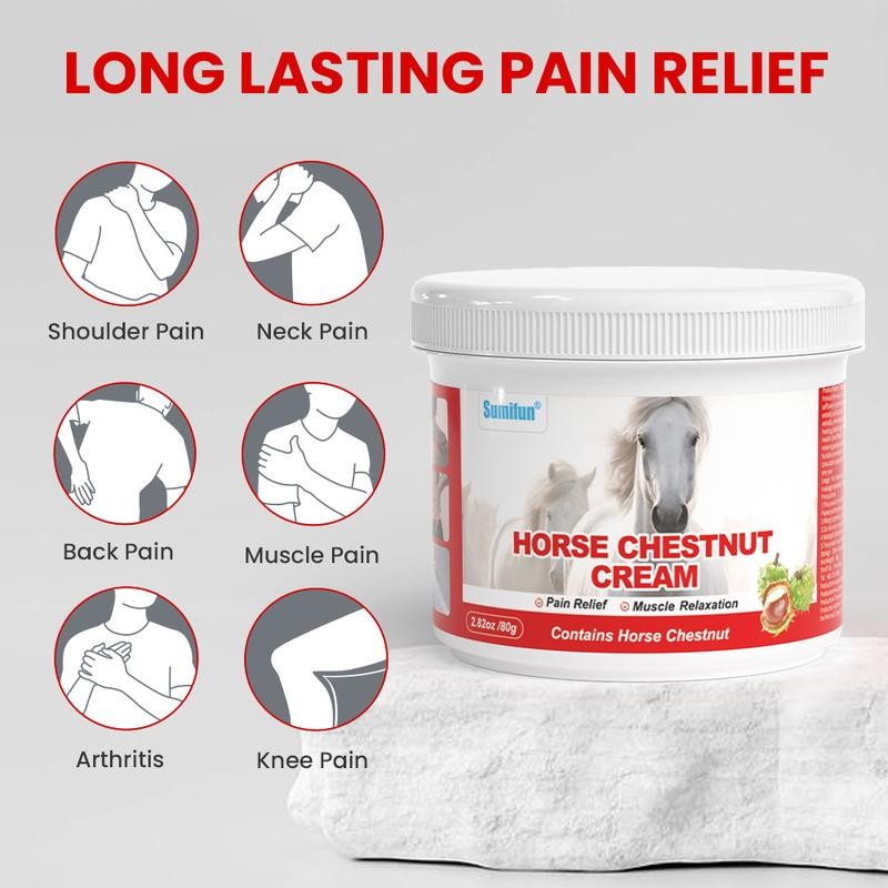 Rapid Release Horse Chestnut Ointment, Herbal Salve for Shoulder Massage