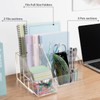 My Space Organizers Clear Acrylic Desk Oganizer, 9 Compartments, Office