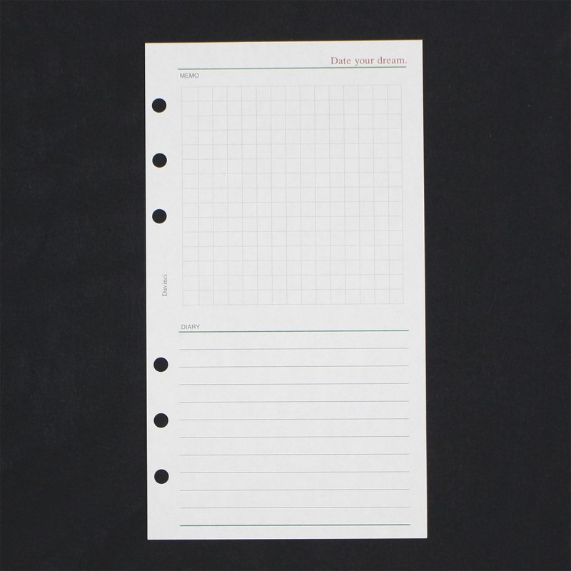 レイメイ藤井 手帳リフィル Date your dream 聖書 フリーデイリー DR17