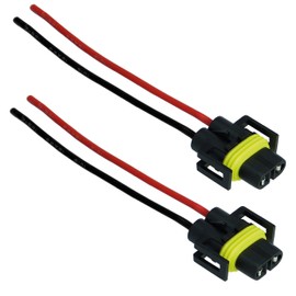 2 x H8 H11 Lamps Plug Socket Lamp Socket Lamp Socket Lamp Socket PGJ19-1 PGJ19-2 with Cable for Bulbs Bulbs