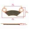 Caltric for Polaris Hawkeye 300 2006 Sintered Front & Rear